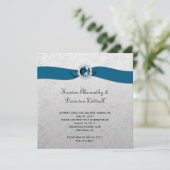 Aquamarine Einladung (Stehend Vorderseite)