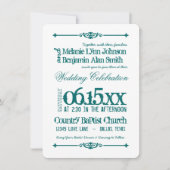 Aquamarine Einladung (Vorderseite)