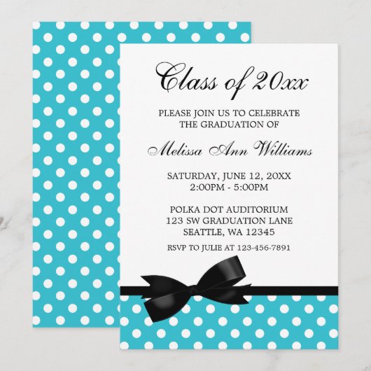 Aquamarine Einladung (Vorne/Hinten)