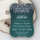 Aquamarine Einladung der Islamischen Hochzeit von 