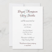 Aquamarine Einladung von Galaxy WEDD (Rückseite)