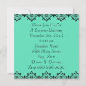 Aquamarine Einladung zu einem romantischen Abend (Rückseite)