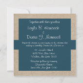 Aquamarine Einladung zur Hochzeit von Grün und Bei (Rückseite)