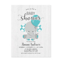 Aquamarine Elefantendusche aus Weißholz - Einladun