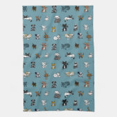 Aquamarine Elementartiere Geschirrtuch (Vertikal)