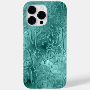 AQUAMARINE EMBOSSED METALLIC SEHEN ORNAMATION Case-Mate iPhone 14 PRO MAX HÜLLE