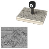 Aquamarine Etched Look Racing Silhouette Gummistempel (Stempel)