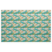 Aquamarine Explosion Stoff (Fat Quarter (45,7 x 55,9 cm))