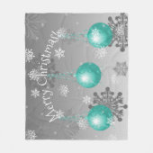 Aquamarine Extravagante Weihnachtsschmuck Fleece B (Vorderseite)