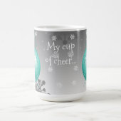 Aquamarine Extravagante Weihnachtsschmuck Kaffee T Kaffeetasse (Mittel)