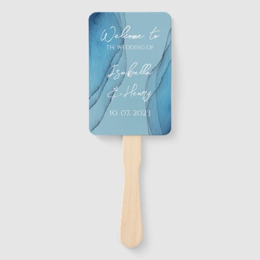 Aquamarine Fächer (Vorderseite)