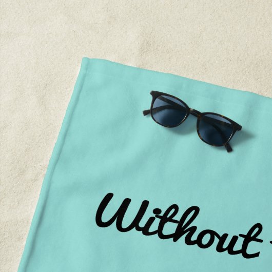 Aquamarine Farbe Dolphin Beach Handtuch (Beispiel)