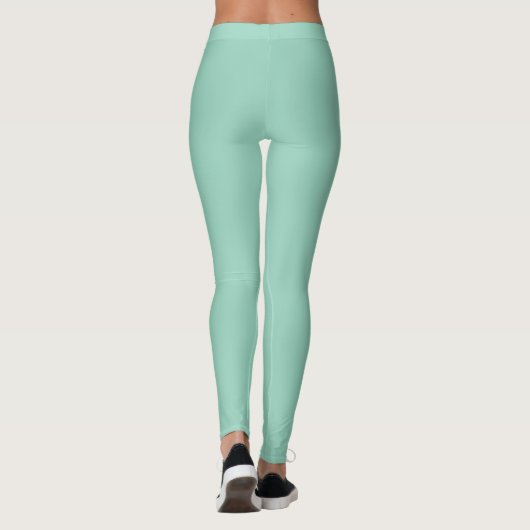 Aquamarine Farbe Leggings (Rückseite)