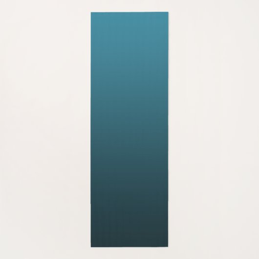 Aquamarine Farbfarbe Yogamatte (Rückseite)