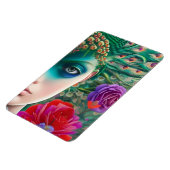 Aquamarine Federn für Frauen Magnet (Linke Seite)