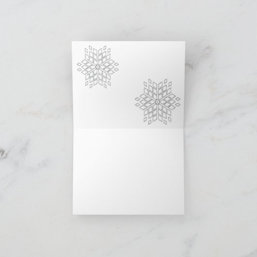 Aquamarine Feiertagskarte (Innenseite)