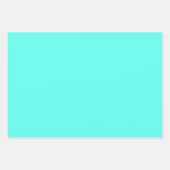 Aquamarine (feste Farbe) Geschenkpapier Set (Vorderseite)