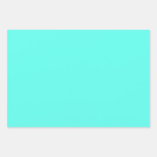 Aquamarine    (feste Farbe)  Geschenkpapier Set (Vorderseite)