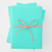 Aquamarine    (feste Farbe)  Geschenkpapier Set (Beispiel)