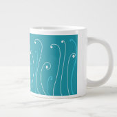 Aquamarine Finger-Kaffee-Tasse Jumbo-Tasse (Rechts)