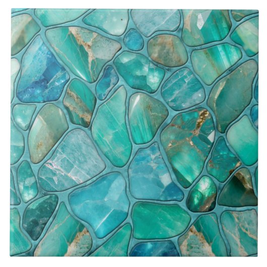 Aquamarine Fliese (Vorderseite)