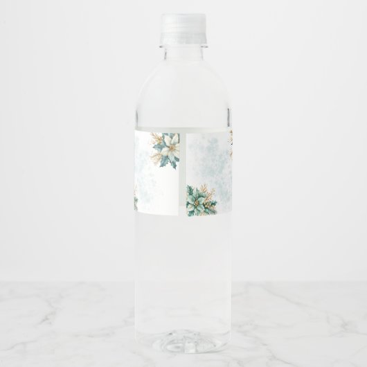 Aquamarine Flora und Fauna Flasche Etikett (Rückseite)