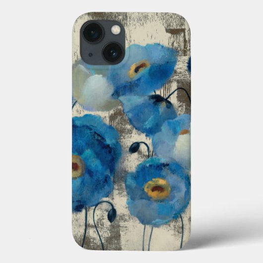 Aquamarine Floral Case-Mate iPhone Hülle (Rückseite)