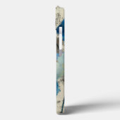 Aquamarine Floral Case-Mate iPhone Hülle (Rückseite / Links)