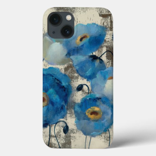 Aquamarine Floral Case-Mate iPhone Hülle (Rückseite)