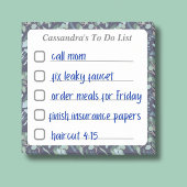 Aquamarine Foliage-Klebestücke in blau Post-it Klebezettel