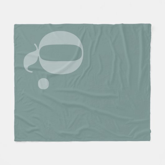 Aquamarine Form Fleecedecke (Vorderseite (Horizontal))