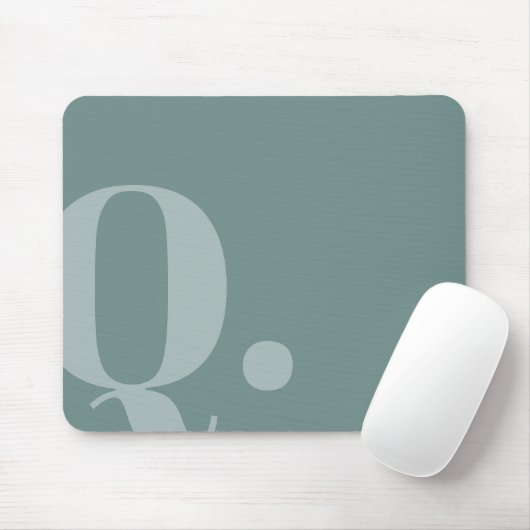 Aquamarine Form Mousepad (Mit Mouse)