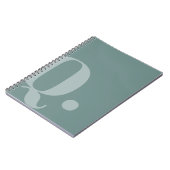 Aquamarine Form Notizblock (Linke Seite)