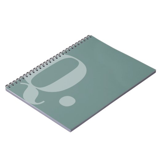 Aquamarine Form Notizblock (Linke Seite)