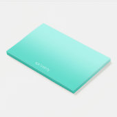 aquamarine, frisch abgestufte Niveaus Post-it Klebezettel (angewinkelt)