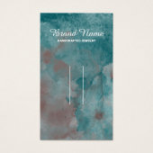 Aquamarine Frisur-Clip für die Aquarellfarben - Lo (Vorderseite)