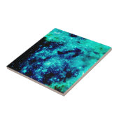 Aquamarine Galaxie Fliese (Seite)