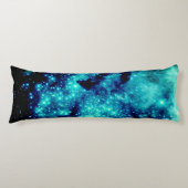 Aquamarine Galaxie Seitenschläferkissen (Vorderseite)