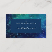 Aquamarine Galaxy-Visitenkarte Visitenkarte (Rückseite)