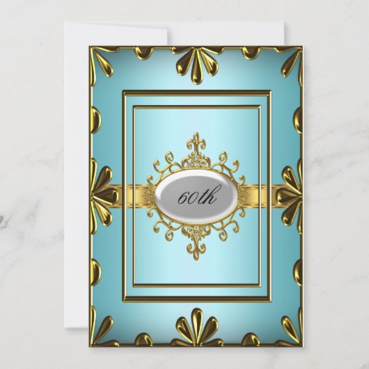 Aquamarine Geburtstagsparty Einladung Aquamarines (Vorderseite)