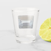 Aquamarine Gem Shotglas Schnapsglas (Rückseite)