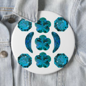 Aquamarine Gemstone Art Sky Blue Button (Beispiel)