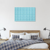Aquamarine Gemstone Art Sky Blue Leinwanddruck (Insitu (Schlafzimmer))