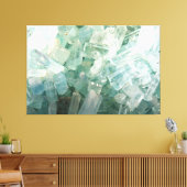 Aquamarine Gemstone Crystal Stretched Leinwand (Insitu (Wohnzimmer))