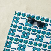 Aquamarine Gemstone Kunst Strandtuch (Beispiel)