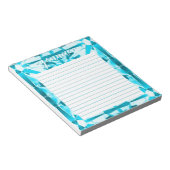 Aquamarine Gemstone Lined Personalisiert Notizblock (angewinkelt)