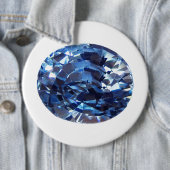 Aquamarine Gemstone, Sky Blue Button (Beispiel)