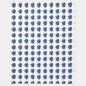 Aquamarine Gemstone, Sky Blue Fleecedecke (Vorderseite)