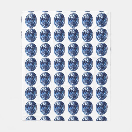 Aquamarine Gemstone, Sky Blue Fleecedecke (Vorderseite)