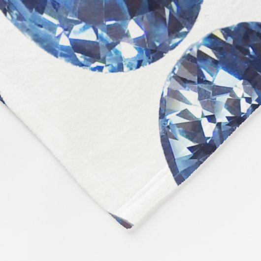 Aquamarine Gemstone, Sky Blue Fleecedecke (Ecke)
